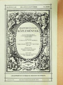 B. Szabó János - Hadtörténelmi Közlemények 2001. június-szeptember [antikvár]