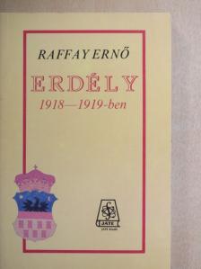 Raffay Ernő - Erdély 1918-1919-ben [antikvár]