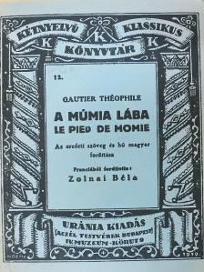 Théophile Gautier - A múmia lába [antikvár]