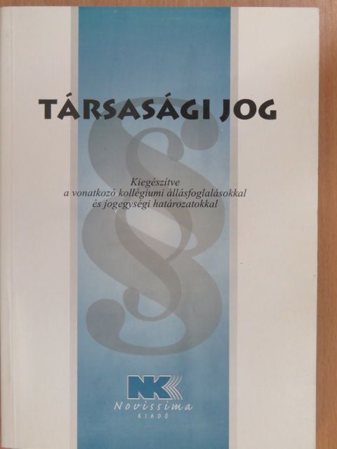 Társasági jog [antikvár]