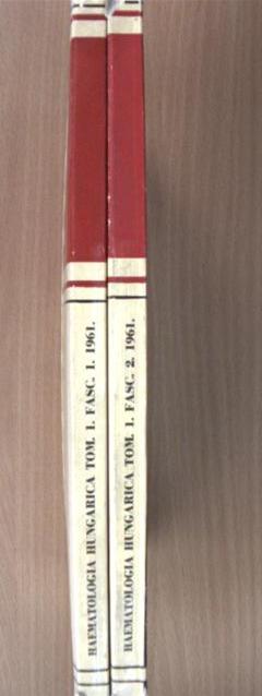 Dr. Hollán Zsuzsa - Haematologia Hungarica 1961/1-2. [antikvár]