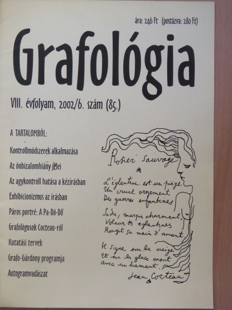 Grafológia 2002. június [antikvár]