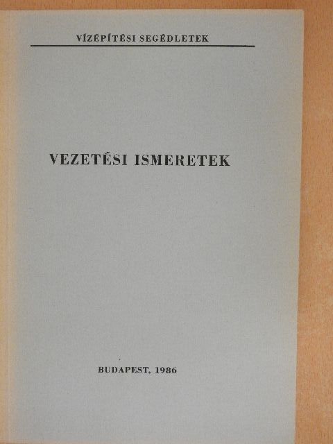 Dr. Poda Jenő - Vezetési ismeretek [antikvár]