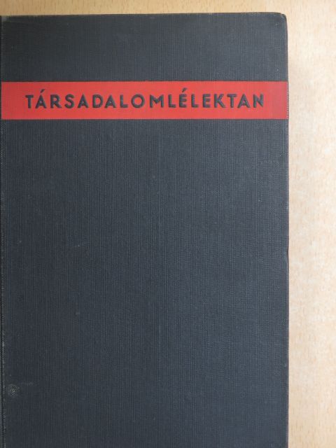 Dr. Braun Soma - Társadalomlélektan [antikvár]