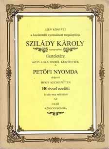 Tóth Sándor - Szilády Károly emlékkönyv [antikvár]