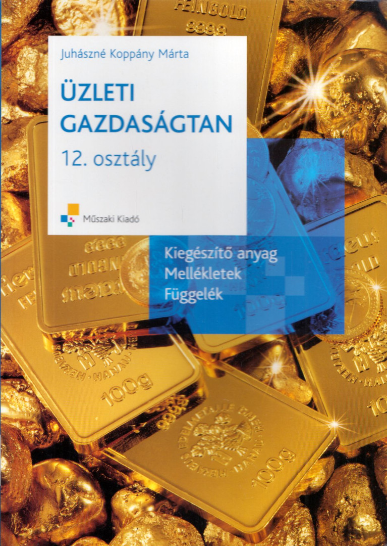 JUHÁSZNÉ KOPPÁNY MÁRTA - Üzleti gazdaságtan 12. osztály - Kiegészítő anyag, mellékletek, függelék [antikvár]