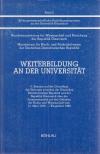 Larcher, Dietmar - Weiterbildung an der Universität [antikvár]