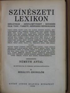 Színészeti lexikon II. (töredék) [antikvár]