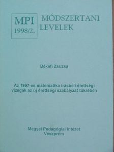 Békefi Zsuzsa - Módszertani levelek 1998/2. [antikvár]