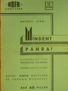 Hevesy Iván - Mindent pánra! [antikvár]
