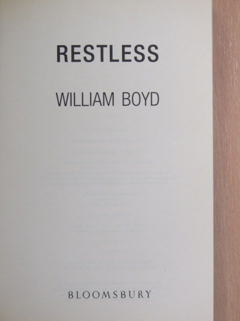 William Boyd - Restless [antikvár]