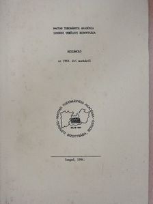 Beszámoló az 1993. évi munkáról [antikvár]