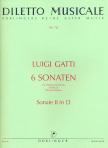 GATTI, LUIGI - 6 SONATEN: SONATE II IN D FÜR VIOLINE UND VIOLA ERSTDRUCK (WERNER RAINER)