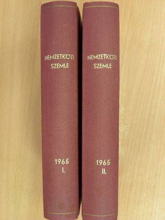 Eric J. Hobsbawn - Nemzetközi Szemle 1965. január-december I-II. [antikvár]