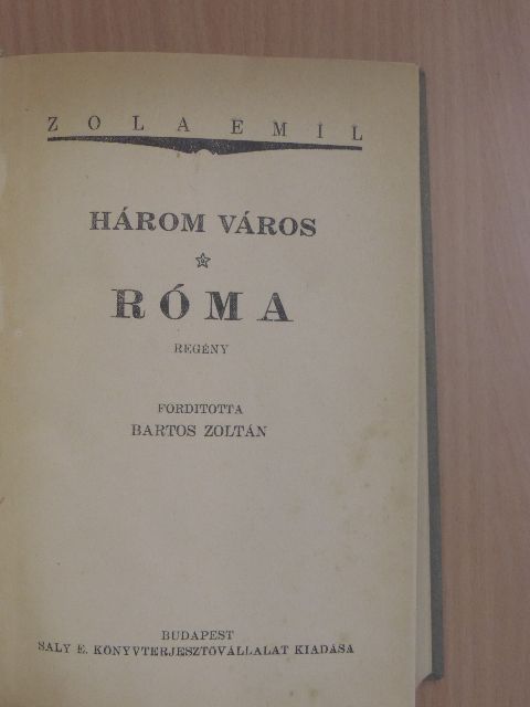 Émile Zola - Róma [antikvár]