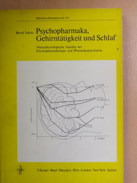 Bernd Saletu - Psychopharmaka, Gehirntätigkeit und Schlaf [antikvár]
