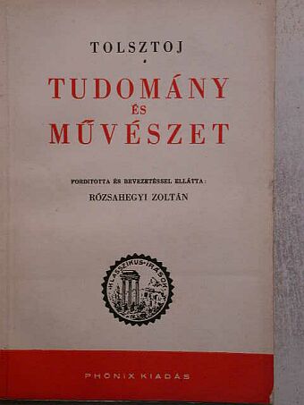 Leo Tolsztoj - Tudomány és művészet [antikvár]