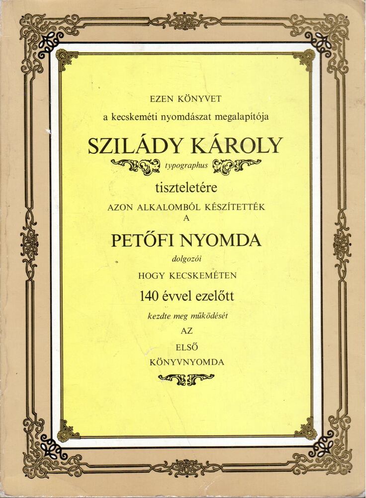 Tóth Sándor - Szilády Károly emlékkönyv [antikvár]