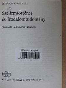 H. Lukács Borbála - Szellemtörténet és irodalomtudomány [antikvár]