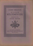 JOHN MILTON - Kisebb költemények [antikvár]