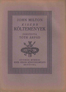 JOHN MILTON - Kisebb költemények [antikvár]