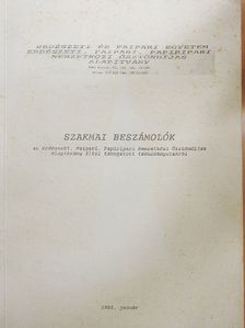 Dr. Faragó Sándor - Szakmai beszámolók [antikvár]