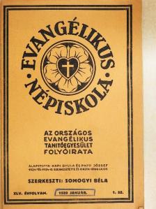 Benedek Vince - Evangélikus Népiskola 1939. január [antikvár]