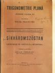 Síkháromszögtan [antikvár]