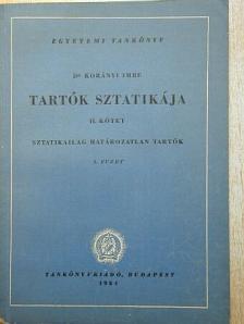 Dr. Korányi Imre - Tartók sztatikája II/1. [antikvár]