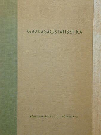 Dr. Benedecki Jánosné - Gazdaságstatisztika [antikvár]