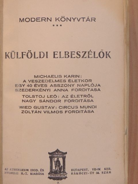 Gustav Wied - Külföldi elbeszélők II. [antikvár]