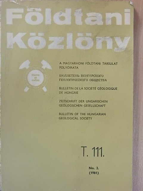 Bakovits Z. - Földtani Közlöny 1981/2. [antikvár]