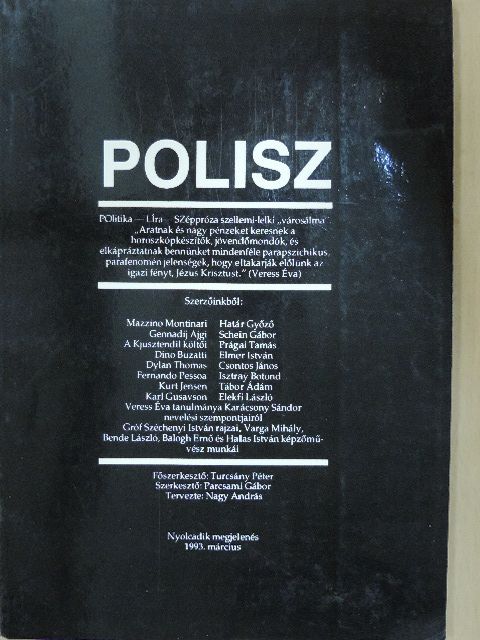 Bíró József - Polisz 1993. március [antikvár]