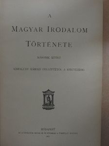 A magyar irodalom története II. [antikvár]