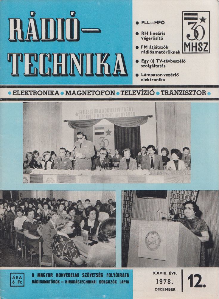Stefanik Pál - Rádiótechnika 1978/12. december [antikvár]