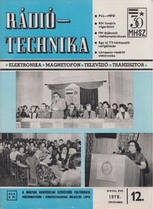 Stefanik Pál - Rádiótechnika 1978/12. december [antikvár]