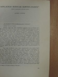 Laczkó András - Rippl-Rónai irodalmi kapcsolatairól (dedikált példány) [antikvár]