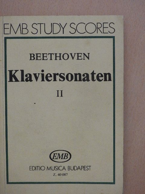 Ludwig van Beethoven - Klaviersonaten II. [antikvár]