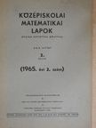 Lőrincz Pál - Középiskolai matematikai lapok 1965/2. [antikvár]
