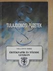 Villányi Imre - Értékpapír és tőzsde lexikon [antikvár]