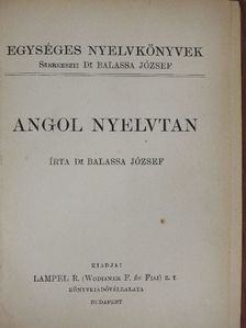 Dr. Balassa József - Angol nyelvtan [antikvár]