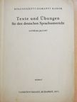 Beke Dezsőné - Texte und Übungen für den deutschen Sprachunterricht [antikvár]