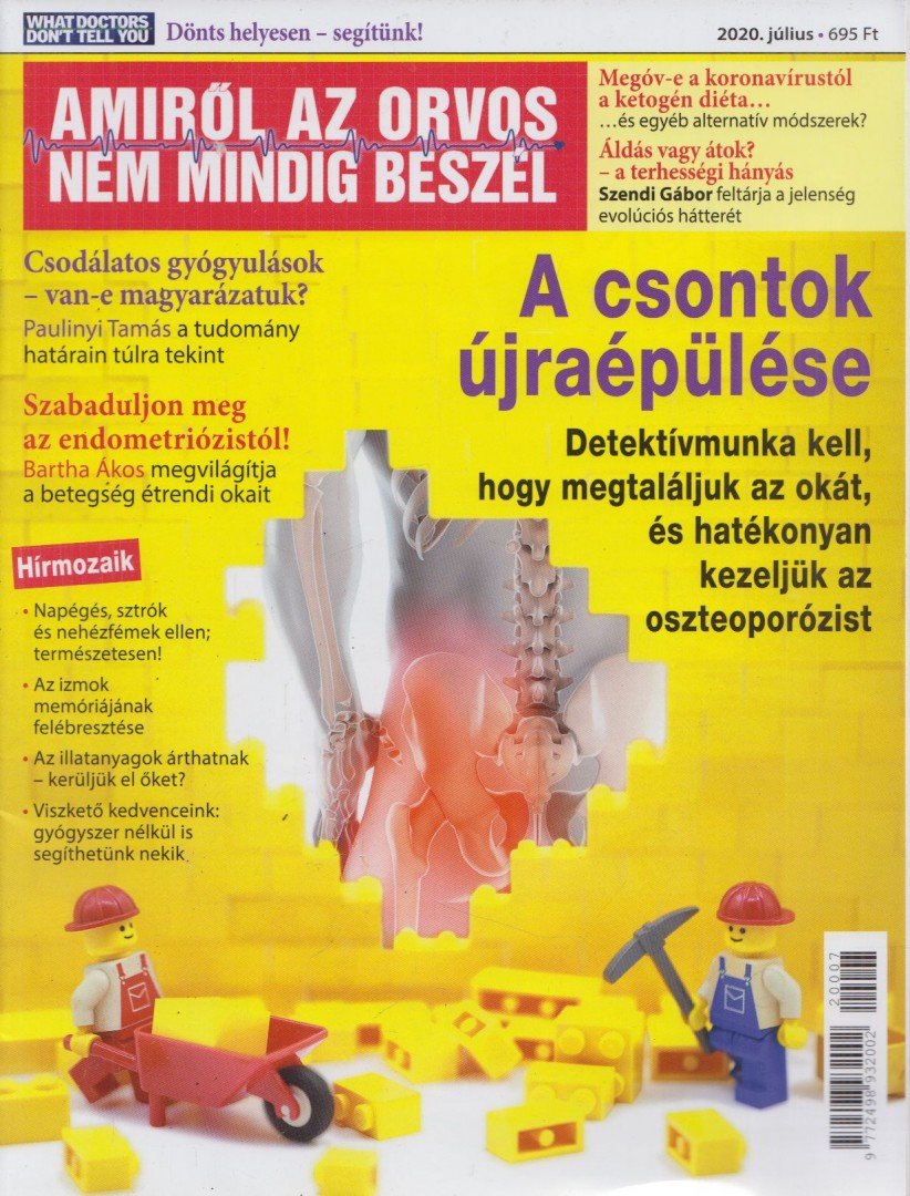 Molnár Gabriella - Amiről az orvos nem mindig beszél  2020. július [antikvár]
