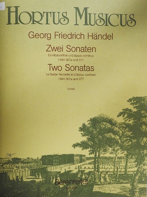 Georg Friedrich Händel - Zwei Sonaten/Drei Hallenser Sonaten/Sonaten für Violine mit Beziffertem Bass/Sonaten für Violine und Pianoforte [antikvár]