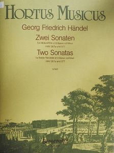 Georg Friedrich Händel - Zwei Sonaten/Drei Hallenser Sonaten/Sonaten für Violine mit Beziffertem Bass/Sonaten für Violine und Pianoforte [antikvár]