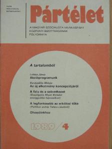Békési János - Pártélet 1989. április [antikvár]