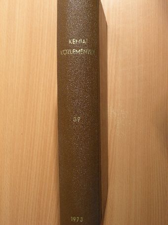 A. Sz. Ginzburg - Kémiai Közlemények 1973/1-4. [antikvár]