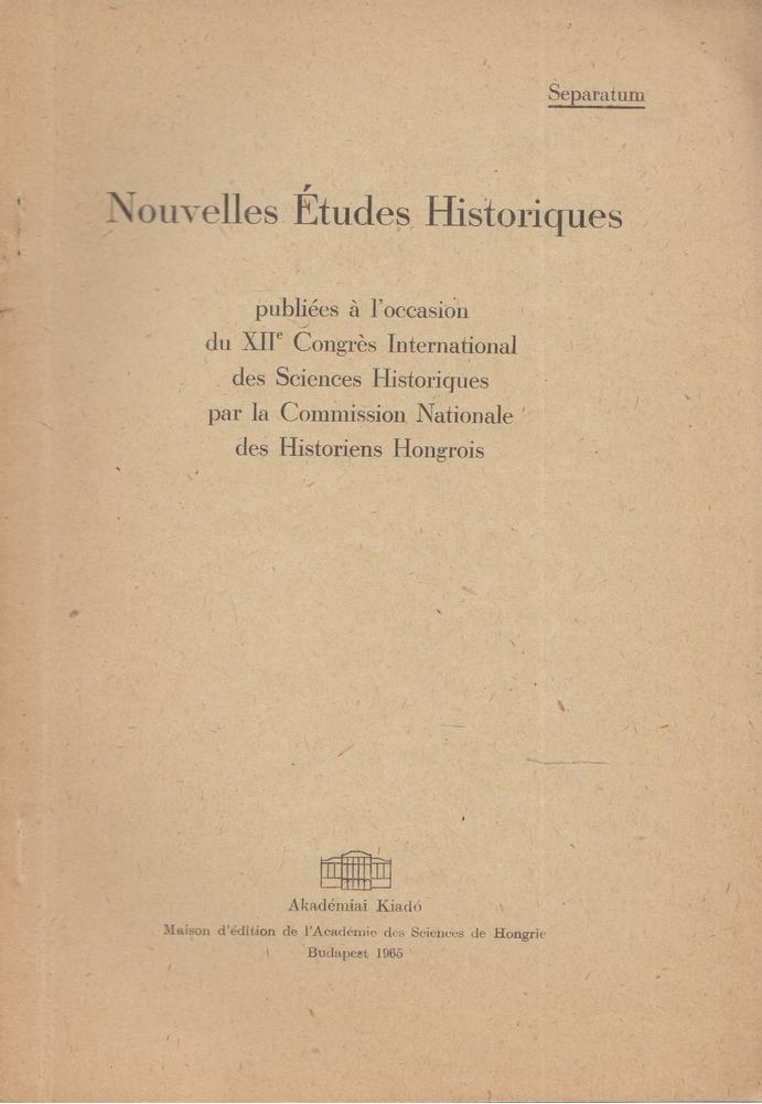 PACH ZSIGMOND PÁL - Neuvieme et dime seigneuriale au XVIIe siecle en Hongrie [antikvár]