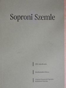 Kubinszky Mihály - Soproni Szemle 1999/2. [antikvár]