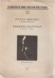 KAPOSVÁRI GYULA - Patay Mihály grafikusművész emlékkiállítása 1956. március 25 - április 10. [antikvár]